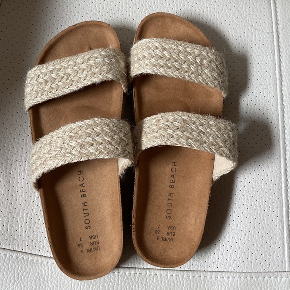 SOUTH BEACH Platform Rope Sandals/Sliders Women's US 7.5 - Picture 4 of 8